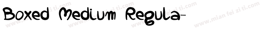 Boxed Medium Regula字体转换